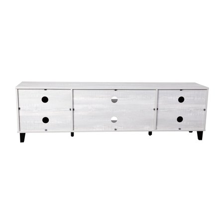 Flash Furniture 70 Gray TV Stand with Shelves and Storage ZG-129-70-GY-GG